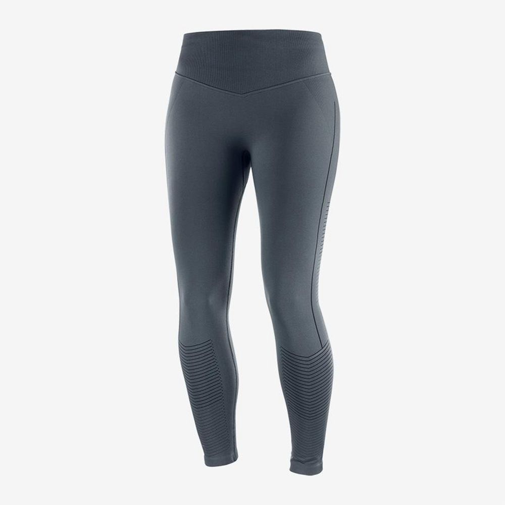 Salomon Israel ELEVATE MOVE'ON - Womens Tights - Black (QHLY-01923)